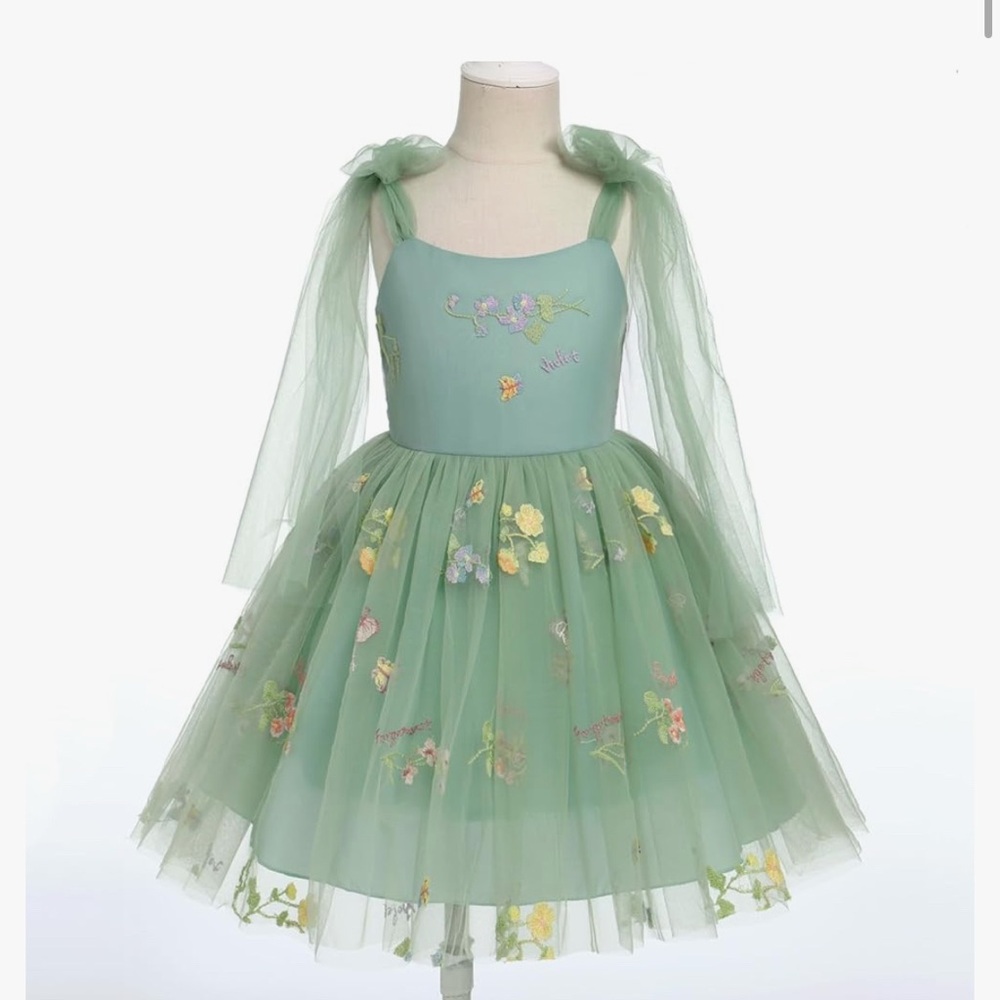 Fairy Dress Flower Girl First Birthday Photoshoot Dress- Size 90 (1-2yrs) - Picture 2 of 7